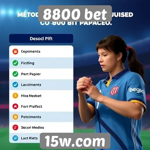 Métodos de pagamento oferecidos pela 8800 bet